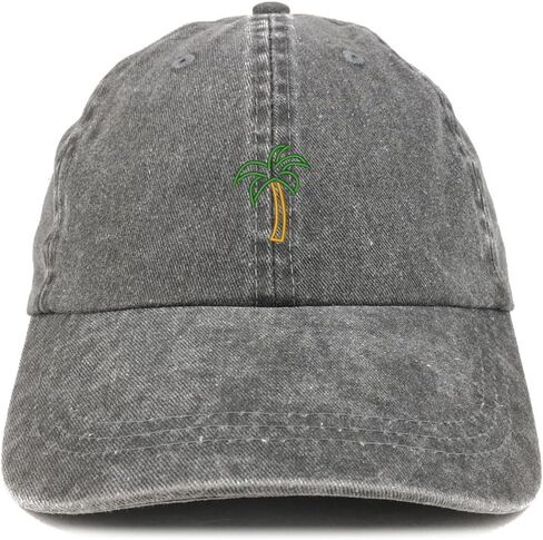 Trendy Apparel Shop Avocado Embroidered Washed Cotton Adjustable Cap in Saudi Arabia