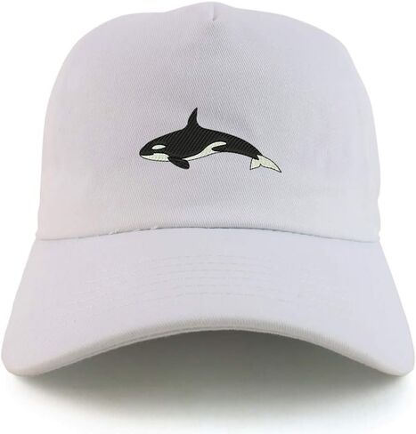 Trendy Apparel Shop Orca Killer Whale Unstructured 5 Panel Dad Baseball Cap in Saudi Arabia