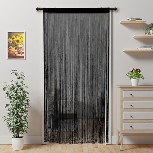 String Curtains for Doorways Door Curtain, Boho Hanging Fringe Tassel Door Curtain, Room Divider Privacy Panel for Bedroom Closet Wedding Party Home Decor 39×79in in Kuwait