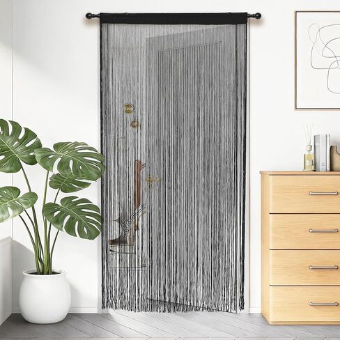 String Curtains for Doorways Door Curtain, Boho Hanging Fringe Tassel Door Curtain, Room Divider Privacy Panel for Bedroom Closet Wedding Party Home Decor 39×79in in Kuwait