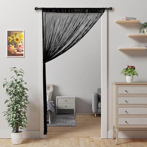 String Curtains for Doorways Door Curtain, Boho Hanging Fringe Tassel Door Curtain, Room Divider Privacy Panel for Bedroom Closet Wedding Party Home Decor 39×79in in Kuwait