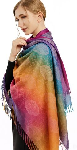 Rave Scarf for Women - Soft Shawl Wraps in Vibrant Colors, Lightweight Fashion Scarves for Year-round Use in Kuwait