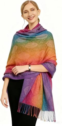 Rave Scarf for Women - Soft Shawl Wraps in Vibrant Colors, Lightweight Fashion Scarves for Year-round Use in Kuwait