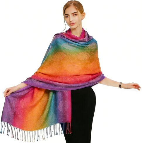 Rave Scarf for Women - Soft Shawl Wraps in Vibrant Colors, Lightweight Fashion Scarves for Year-round Use in Kuwait