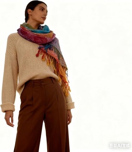 Rave Scarf for Women - Soft Shawl Wraps in Vibrant Colors, Lightweight Fashion Scarves for Year-round Use in Kuwait