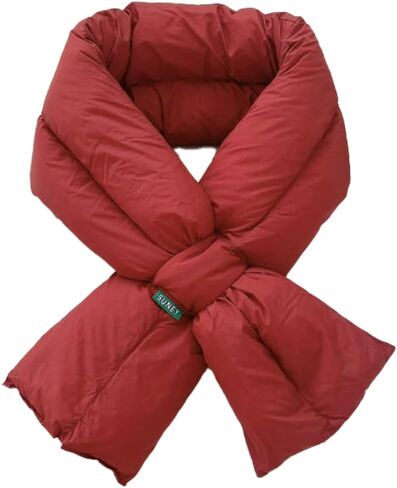 Lightweight Puffer Scarf for Women Versatile Solid Color Collar Scarf Winter Warm Neck Wrap Outdoor Neck Warmer in Saudi Arabia