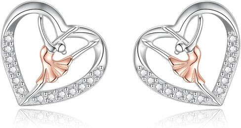 Sterling Silver Ballerina Stud Earrings Hypoallergenic Ballet Dancer Earrings for Women Ballerina Theme Jewelry Gift in Kuwait