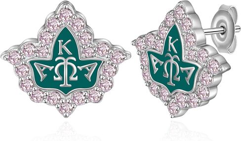 AKA Sorority Gifts 925 Sterling Silver AKA Earrings Paraphernalia Sorority Gifts Jewelry for Women in Saudi Arabia