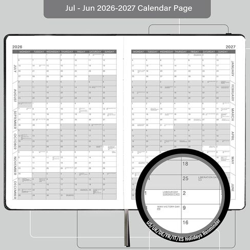 2025 Appointment Book & Planner - Jan. 2025 - Dec. 2025, Daily Hourly Planner 2025, 5.75" X 8.25", 60-Minute Interval, Faux Soft Leather Cover, Premium Paper with Pen Holder, Inner Pocket - Rose Gold in Saudi Arabia