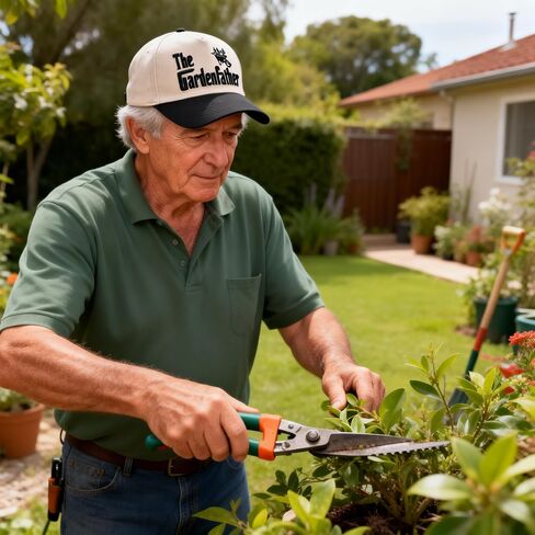 هدايا البستنة للرجال، قبعة البستنة للرجال البستانيين، قبعة بيسبول قطنية مطرزة وقابلة للتعديل باللون البيج in Kuwait