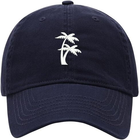 Baseball Cap Men Women Palm Tree Embroidered Unisex Classic Adjustable Strapback Dad Hat in Saudi Arabia