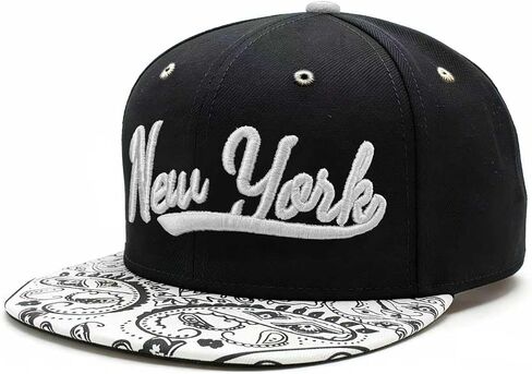 Classic Vintage Embroidered Fashionable Baseball Cap, Snapback Trucker Hat for Men & Women, Adjustable Flat Bill Hats in Saudi Arabia