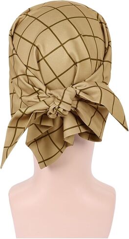 Usopp Head Scarf Usopp Cosplay Costume Adults Checkered Headscarf Leopard Print Hair Scarf Halloween Outfits Props in Saudi Arabia