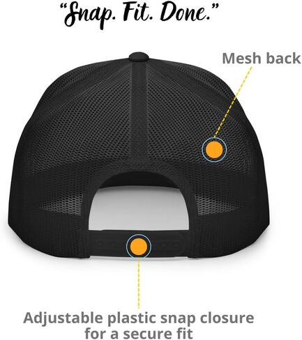 NX Dad Est 2027 Embroidered Flat Bill Trucker Hat High Crown Adjustable Cap for Men and Women in Kuwait