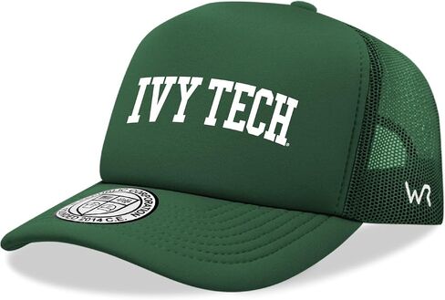 BH Fashion Company Ivy Tech University ITU Trucker Mesh Snapback Game Day Hat Forest Green in Saudi Arabia