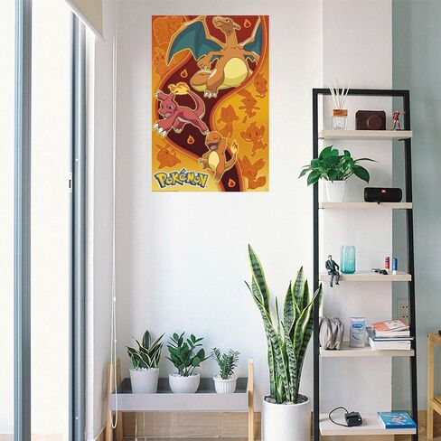 Pokemon - Anime TV Show Gaming Poster (Fire Type - Charmander Evolution) (Size: 24" x 36") in Saudi Arabia