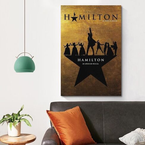VSXLEOZ Vintage Hamilton Poster Hamilton Role Character Convergence American Musicals Wall Art Aesthetic Decorative Painting Living Roomstyle 16x24inch(40x60cm) in Saudi Arabia
