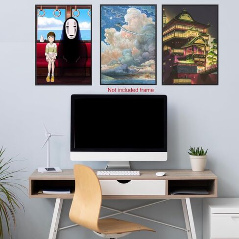 Pounchi Anime Posters (8 Pcs with Glue Dots) 11.2" x 16.5" Japanese Anime HD Printing Poster Unframed Version for Room Bedroom Club Wall Art Decor for Teens in Kuwait