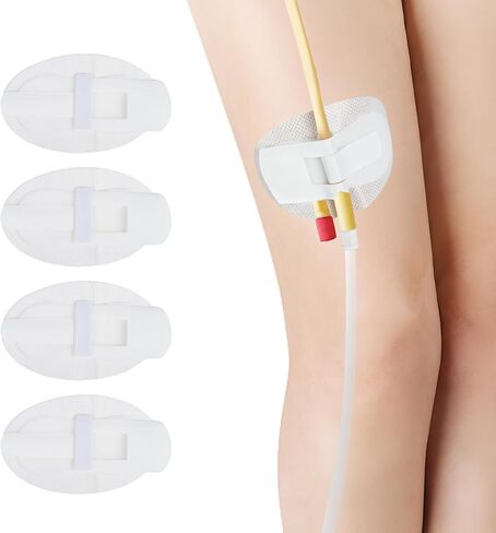 Foley Catheter Urinary Leg Bag Legband Holder,statlock Foley Catheter stabilization Device ，g Tube Accessories Supplies，Feeding Tube Supplies(Pack of 4) in Saudi Arabia