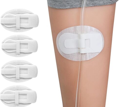Foley Catheter Urinary Leg Bag Legband Holder,statlock Foley Catheter stabilization Device ，g Tube Accessories Supplies，Feeding Tube Supplies(Pack of 4) in Saudi Arabia