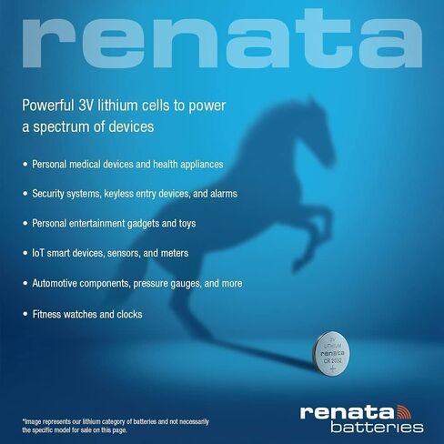 Renata CR2325 Batteries - 3V Lithium Coin Cell 2325 Battery (4 Count) in Saudi Arabia