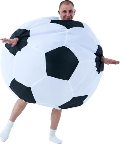 Inflatable Ball Costume for Adult, Blow Up Ball Bodysuit for Men Women Halloween Costumes, Christmas, Cosplay in Kuwait