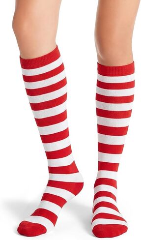 MESU Striped Knee High Socks for Women Knee Long Socks Stripe Stockings in Saudi Arabia