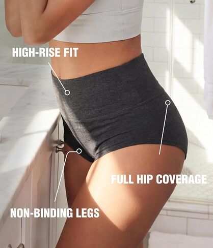 5 Pack Merino Wool Underwear Women, High Waist Bikini Brief Breathable Moisture Wicking Wooly Panties Travel Hiking in Saudi Arabia