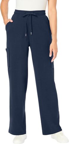 Woman Within Plus Size Tall Knit Pull-On Drawstring Cargo Pants in Saudi Arabia