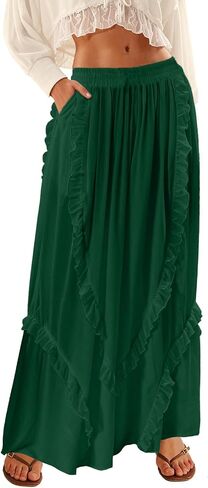UNIANKIYA Palazzo Pants for Women Boho Wide Leg Flowy Pants 2026 Summer Casual Lounge Pant Beach Trousers Vacation Outfit in Saudi Arabia