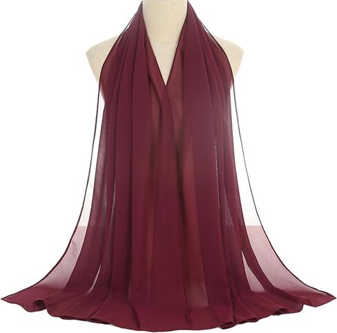 IZUS Women Summer Scarf Sheer Chiffon Sunscreen Large Shawls Wraps Lightweight-Neck-Headscarf Spring Scarves Evening Dresses in Kuwait