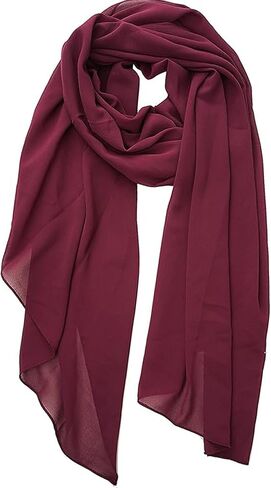 IZUS Women Summer Scarf Sheer Chiffon Sunscreen Large Shawls Wraps Lightweight-Neck-Headscarf Spring Scarves Evening Dresses in Kuwait