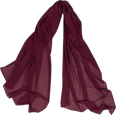 IZUS Women Summer Scarf Sheer Chiffon Sunscreen Large Shawls Wraps Lightweight-Neck-Headscarf Spring Scarves Evening Dresses in Kuwait