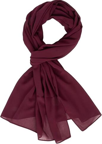 IZUS Women Summer Scarf Sheer Chiffon Sunscreen Large Shawls Wraps Lightweight-Neck-Headscarf Spring Scarves Evening Dresses in Kuwait