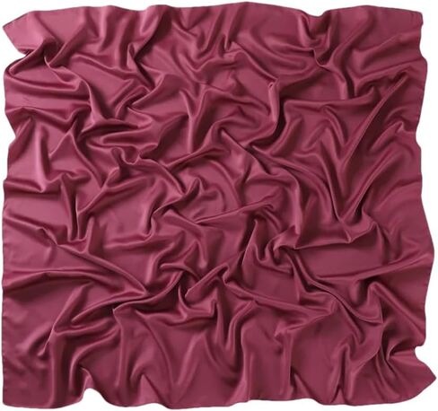 Satin Silk Square Scarf For Women Muslim Hijab Shawl Headsscarf Solid Headsband Islamic Turban Bandana in Kuwait