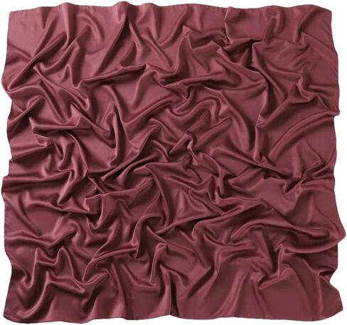 Satin Silk Square Scarf For Women Muslim Hijab Shawl Headsscarf Solid Headsband Islamic Turban Bandana in Kuwait