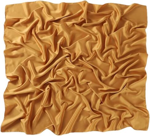 Satin Silk Square Scarf For Women Muslim Hijab Shawl Headsscarf Solid Headsband Islamic Turban Bandana in Kuwait