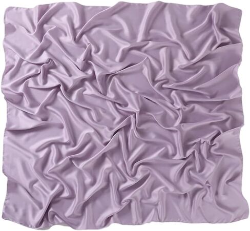 Satin Silk Square Scarf For Women Muslim Hijab Shawl Headsscarf Solid Headsband Islamic Turban Bandana in Kuwait