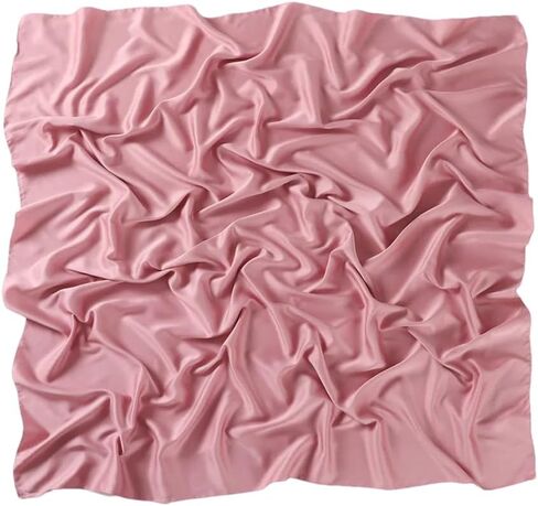 Satin Silk Square Scarf For Women Muslim Hijab Shawl Headsscarf Solid Headsband Islamic Turban Bandana in Kuwait