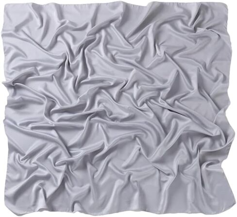 Satin Silk Square Scarf For Women Muslim Hijab Shawl Headsscarf Solid Headsband Islamic Turban Bandana in Kuwait