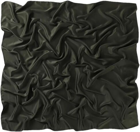 Satin Silk Square Scarf For Women Muslim Hijab Shawl Headsscarf Solid Headsband Islamic Turban Bandana in Kuwait