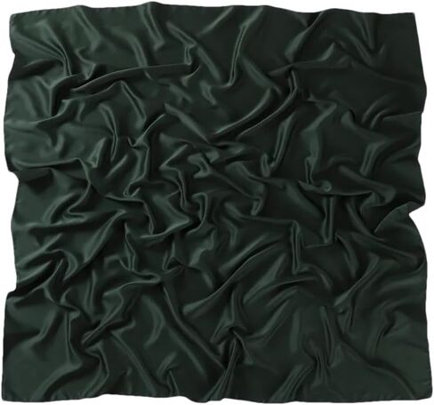 Satin Silk Square Scarf For Women Muslim Hijab Shawl Headsscarf Solid Headsband Islamic Turban Bandana in Kuwait