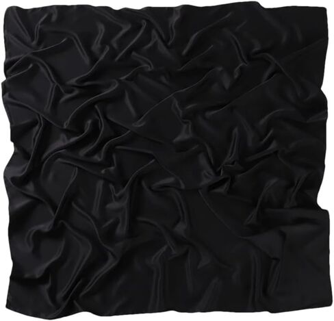 Satin Silk Square Scarf For Women Muslim Hijab Shawl Headsscarf Solid Headsband Islamic Turban Bandana in Kuwait