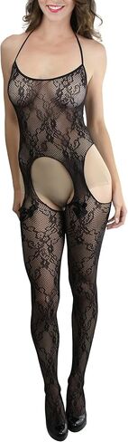 ToBeInStyle Women’s Bodystocking Bustier Garter Lingerie Suspender Thigh High Stockings in Kuwait