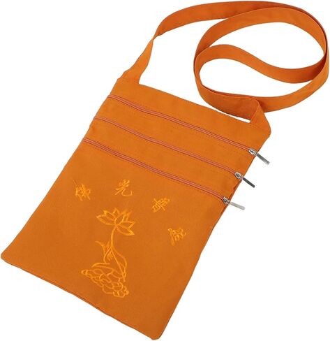 Sosoport Buddhist Monk Crossbody Bag Cloth Sling Organizer for Men Waterproof Storage Container Pocket for Pilgrimage and Daily Use in Kuwait