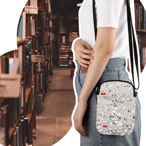 VAMSII Dalm-tian Dog Crossbody Bag 101 Dogs Merch Dogs Lover Gift Dalm-tian Inspired Gift in Kuwait
