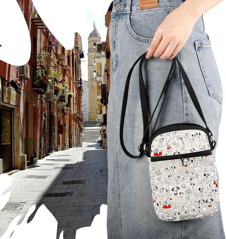VAMSII Dalm-tian Dog Crossbody Bag 101 Dogs Merch Dogs Lover Gift Dalm-tian Inspired Gift in Kuwait