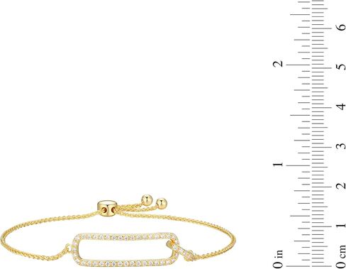 Amazon Essentials Cubic Zirconia Bracelet in 18k Gold Plated Sterling Silver in Kuwait