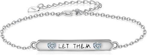 Let Them Bracelet 925 Sterling Silver Inspirational Bracelets Let Them Jewelry Encouragement Gifts for Women in Saudi Arabia