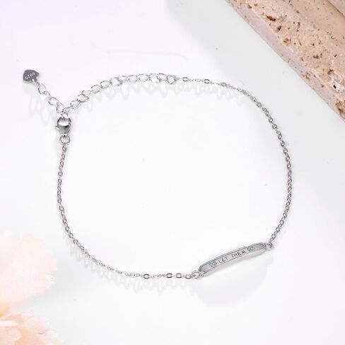 Let Them Bracelet 925 Sterling Silver Inspirational Bracelets Let Them Jewelry Encouragement Gifts for Women in Saudi Arabia